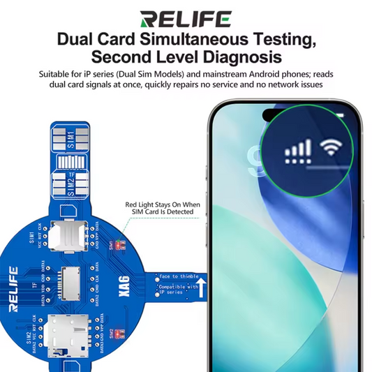 Tester usluga Relife XA6 Dual za SIM karticu / Memorijsku karticu