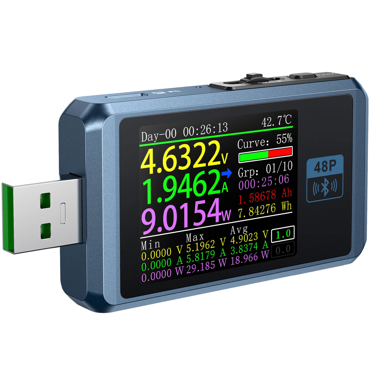 Tester napona Fnirsi FNB48P, 156W, 24V