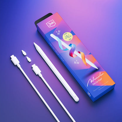 Touch Pen 3MK Wonder za Apple iPad, Aktivna Verzija, Bijela