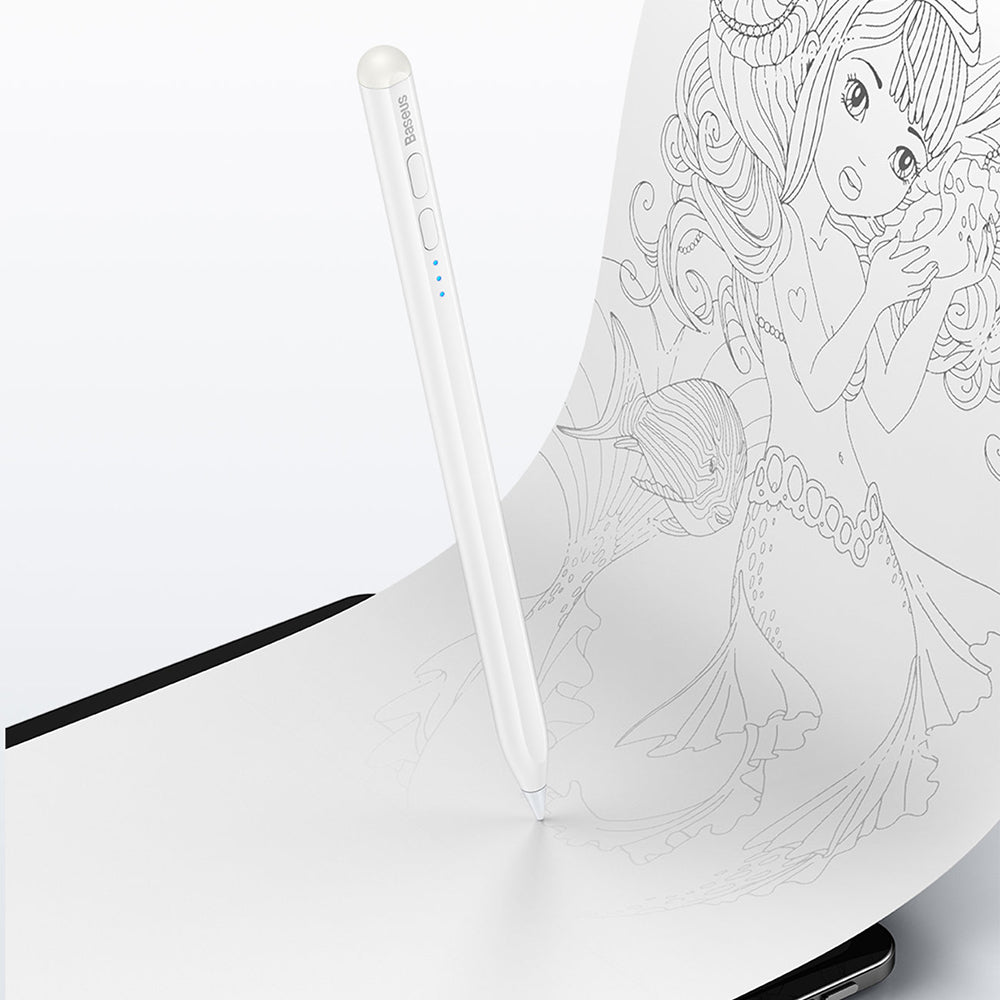 Olovka za dodir Baseus Smooth Writing za Apple iPad, Aktivna verzija, Bijela SXBC040102