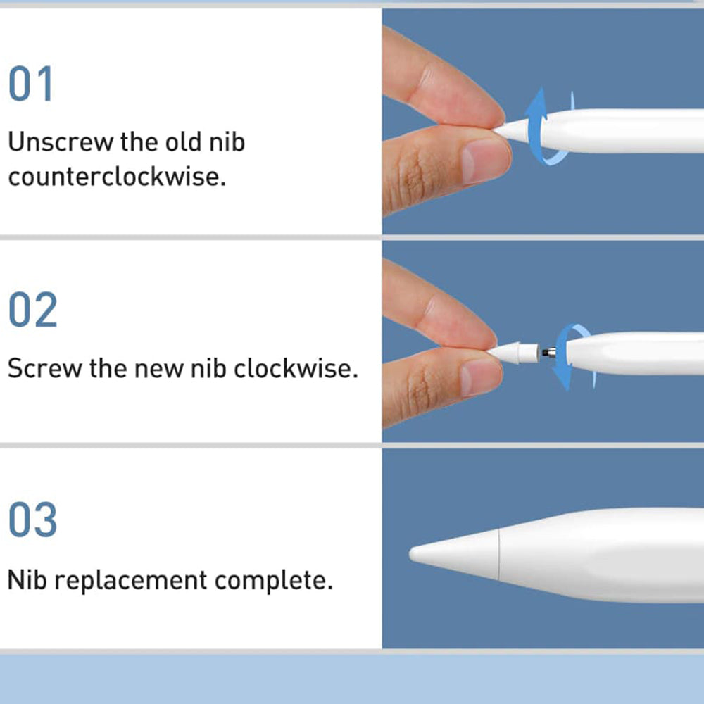 Olovka za dodir Baseus Smooth Writing za Apple iPad, Aktivna verzija, Bijela SXBC040102