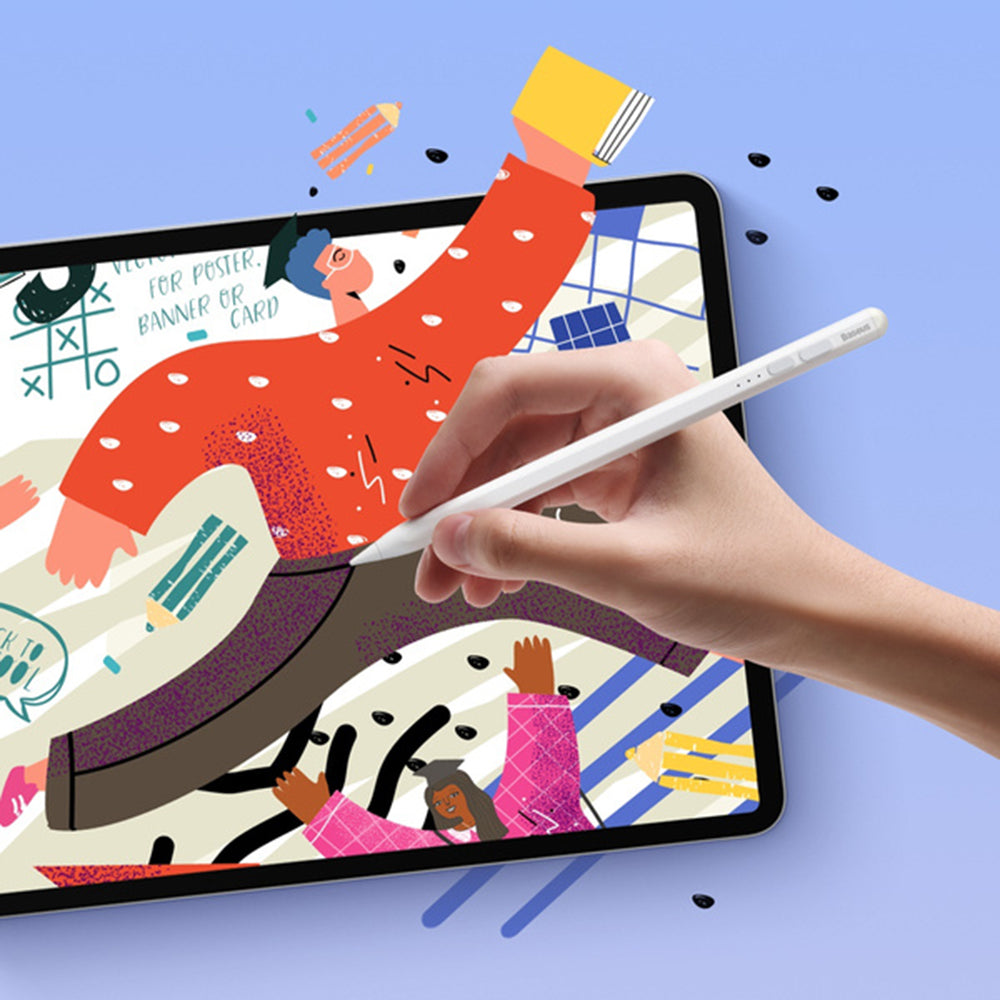 Touch Pen Baseus Smooth Writing 2 Series za Apple iPad, Aktivna Verzija, Bijela SXBC060402