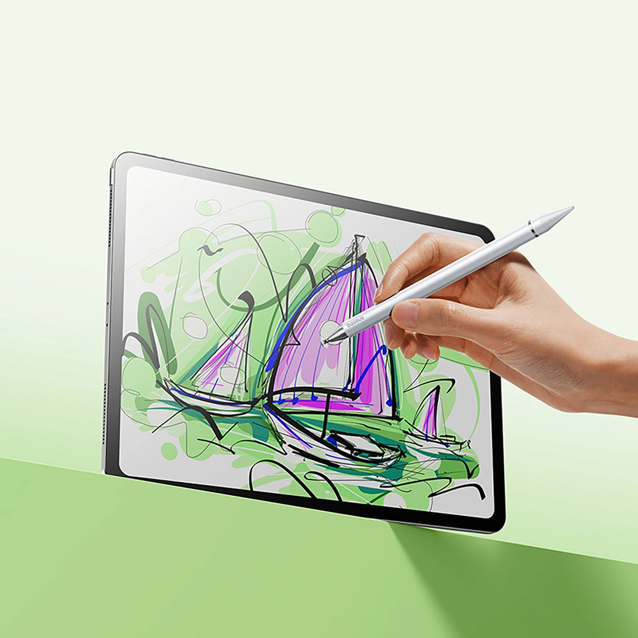 Touch Pen Baseus Smooth Writing 3 Magnetic 3in1 Series, Pasivna Verzija, Bijela P80080804213-00