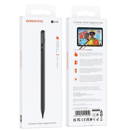 Touch Pen Borofone BG100 za Apple iPad seriju, Aktivna verzija, Crna