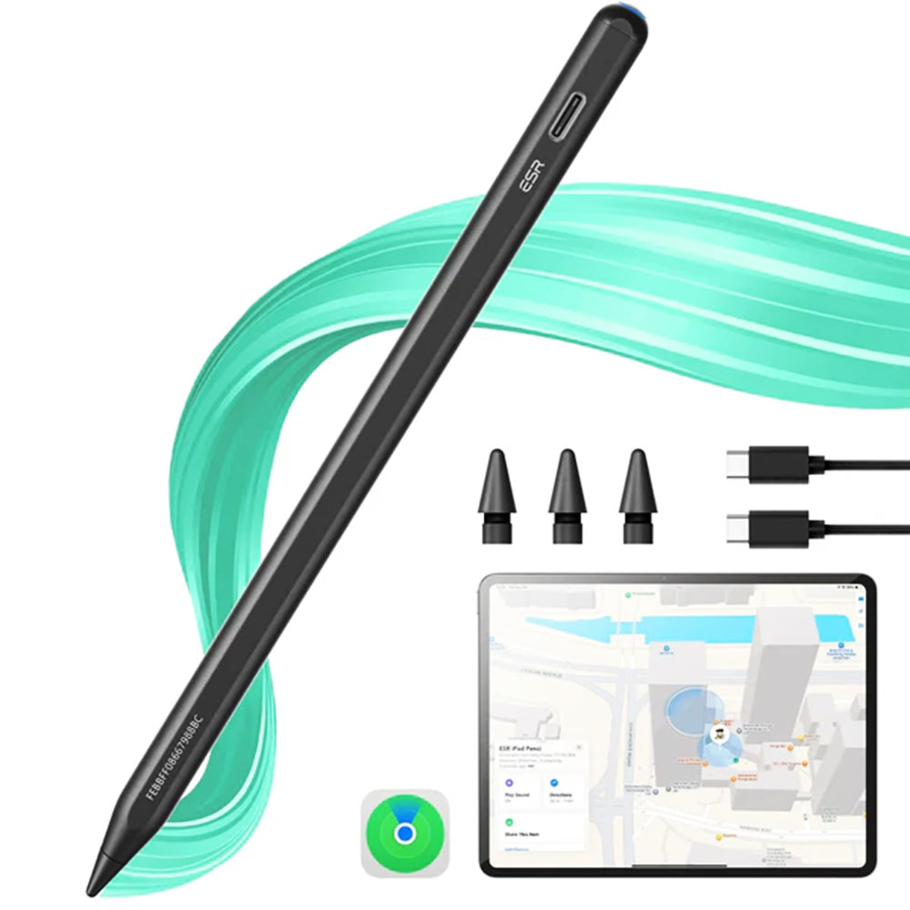 Touch Pen ESR Geo za Apple iPad, Aktivna Verzija, Crna