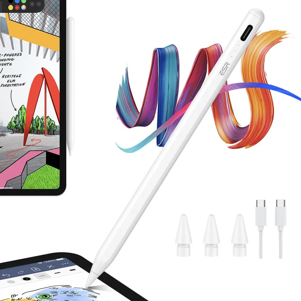 Touch Pen ESR za Apple iPad, Aktivna Verzija, Bijela