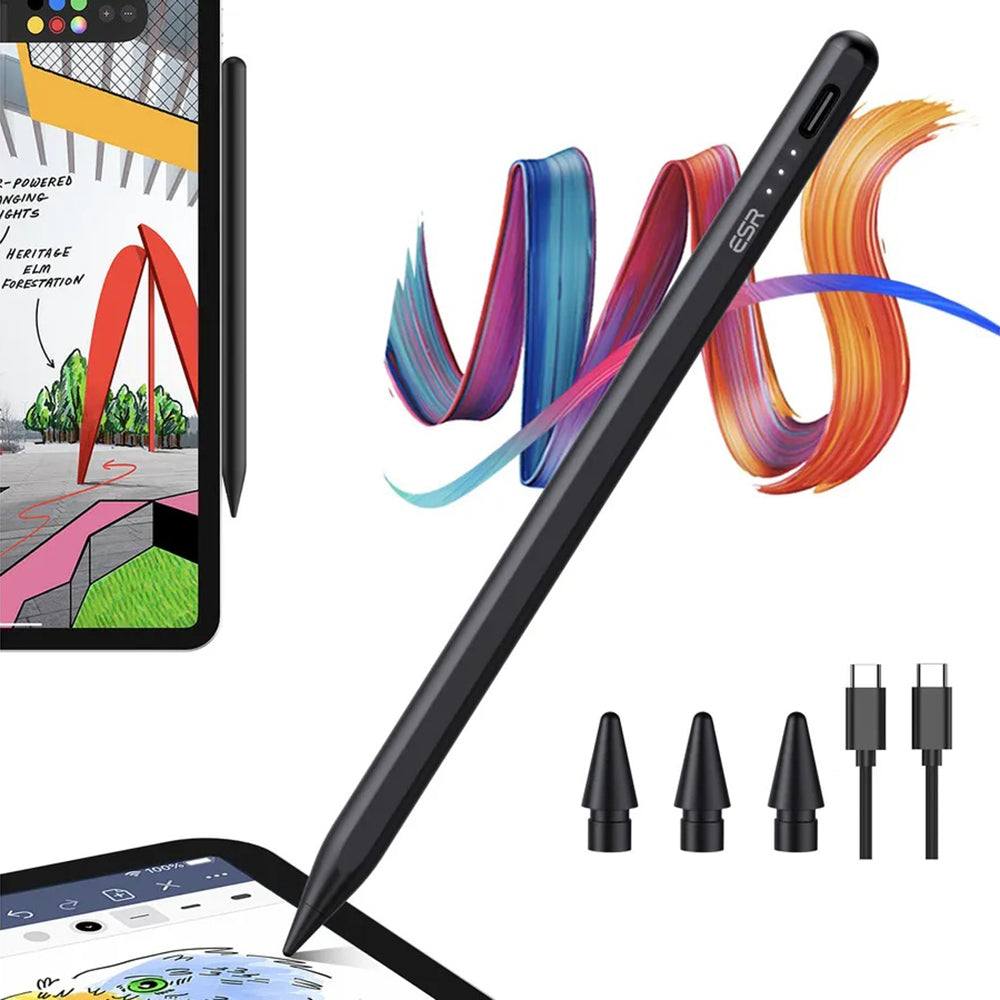 Touch Pen ESR za Apple iPad, Aktivna Verzija, Crna