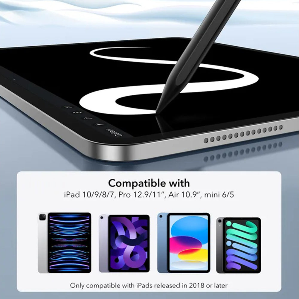 Touch Pen ESR za Apple iPad, Aktivna Verzija, Crna