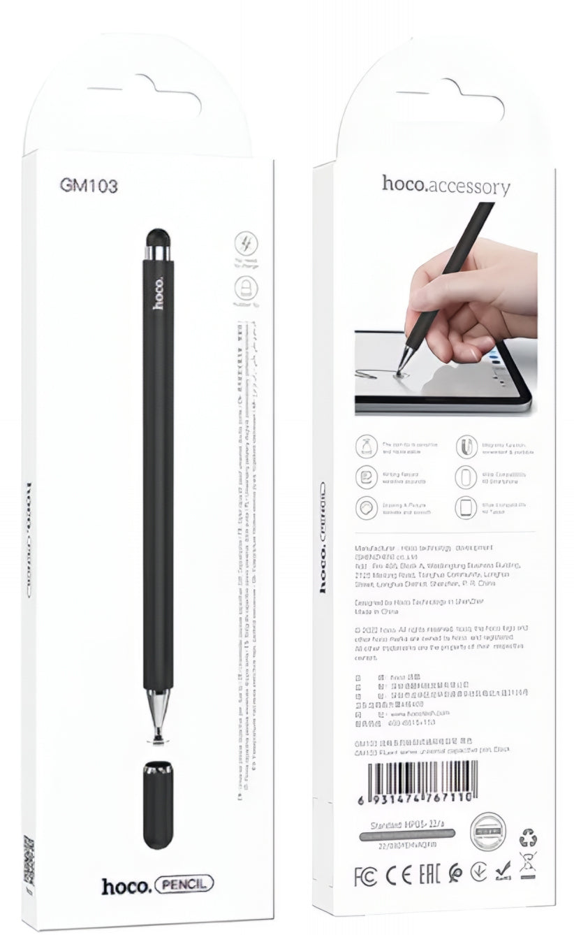 Touch Pen HOCO GM103 2in1, Crni