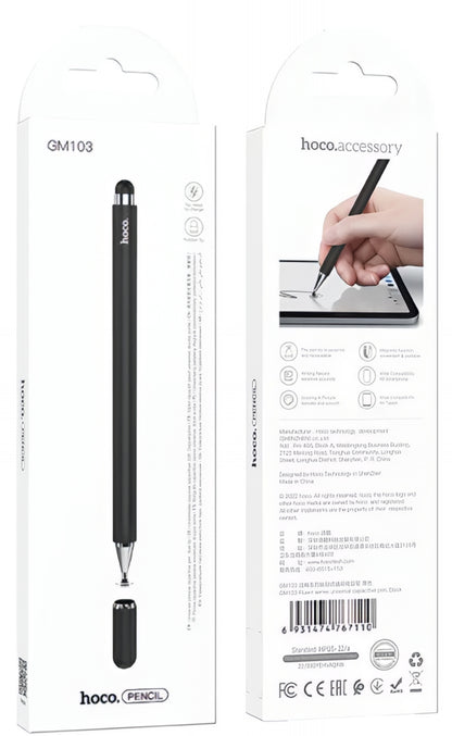 Touch Pen HOCO GM103 2in1, Crni