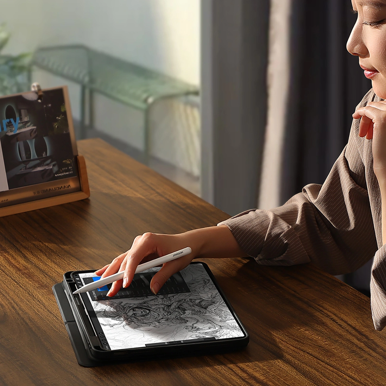 Touch Pen Joyroom JR-X9S Pro za Apple iPad, Aktivna verzija, Bijela