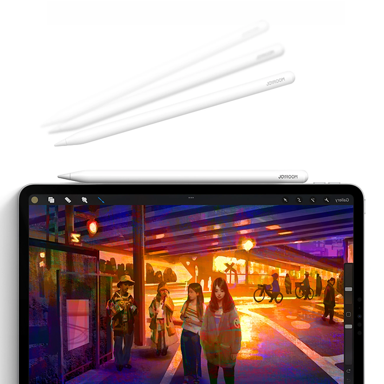 Touch Pen Joyroom JR-X9S Pro za Apple iPad, Aktivna verzija, Bijela