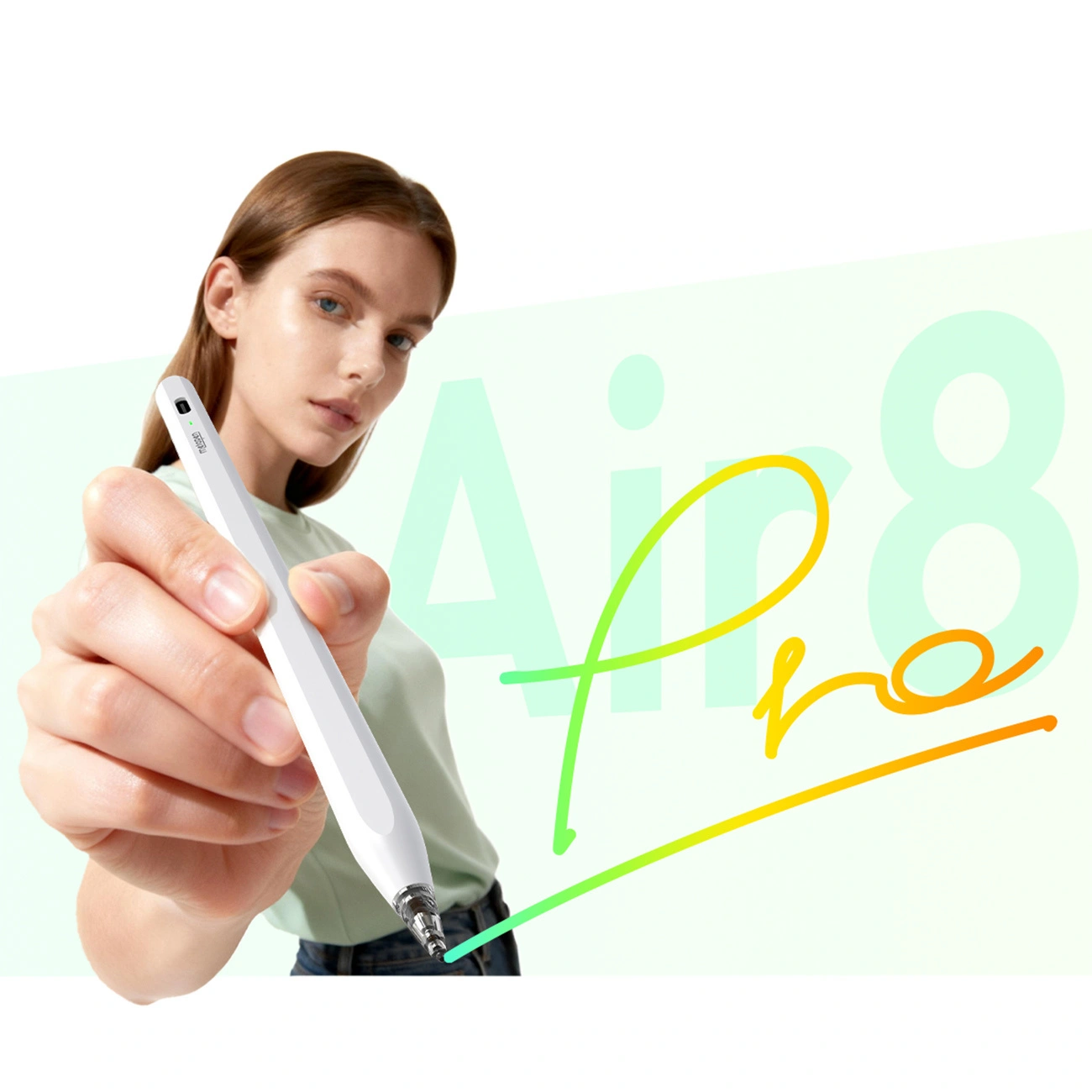 Touch Pen Metapen Air8 Pro za Apple iPad, Aktivna Verzija, Bijela ME-APP172