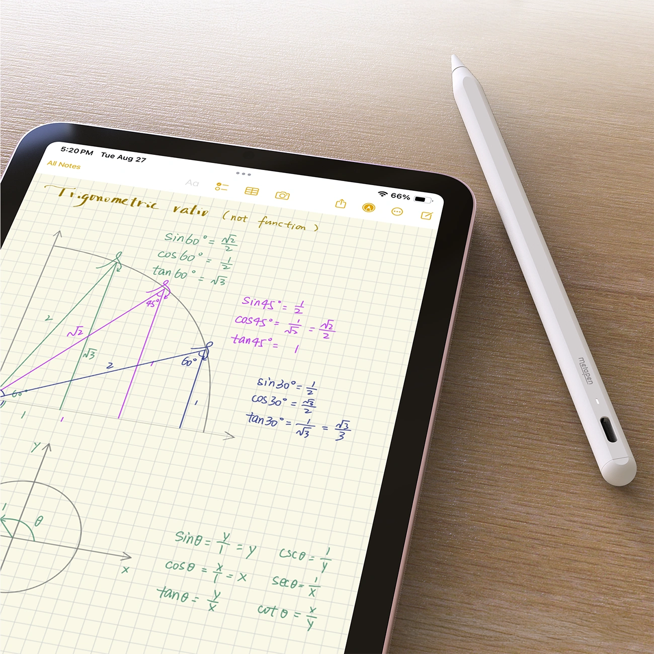 Touch Pen Metapen A8 za Apple iPad, Aktivna Verzija, Bijela ME-APP152