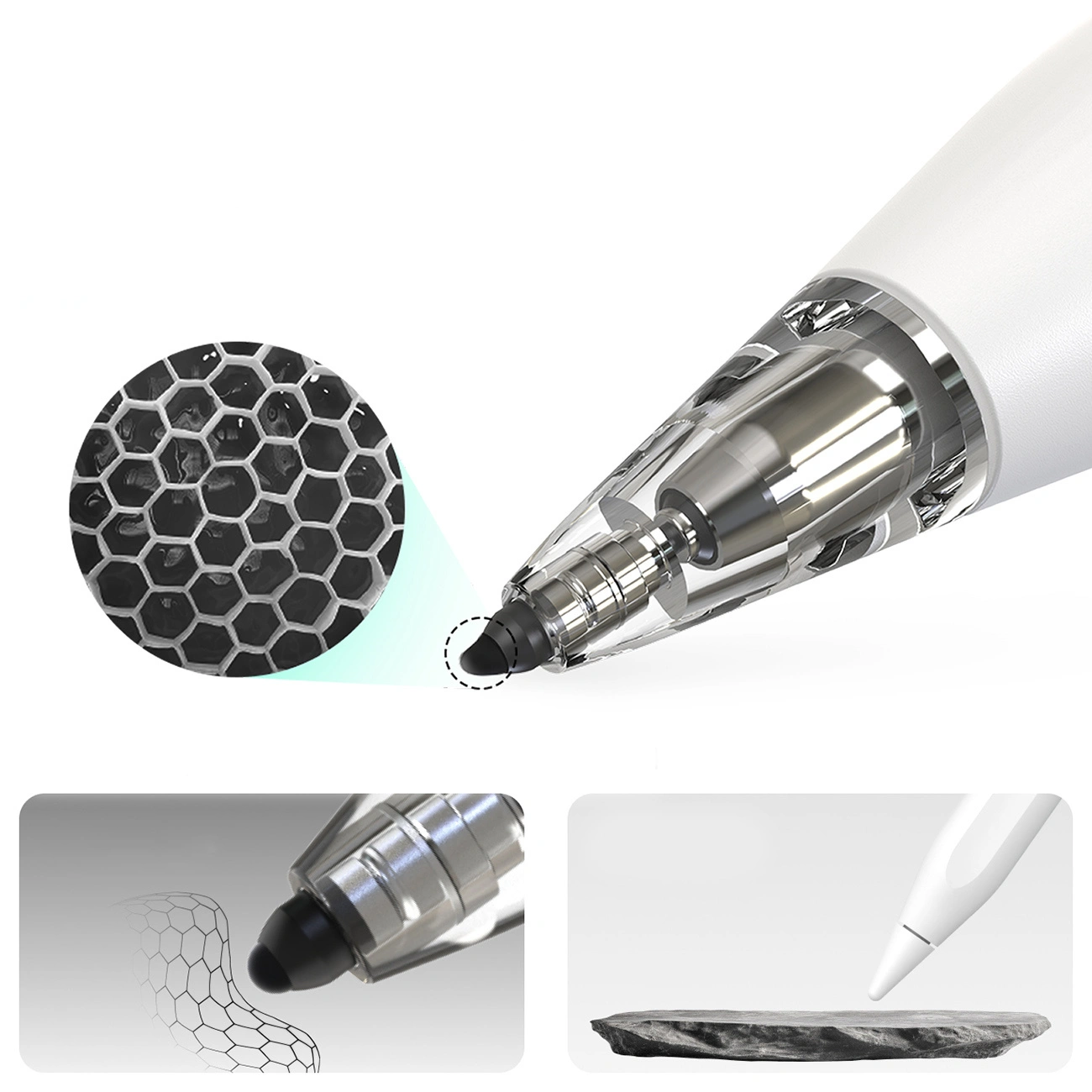 Touch Pen Metapen Air8 Pro za Apple iPad, Aktivna Verzija, Bijela ME-APP172