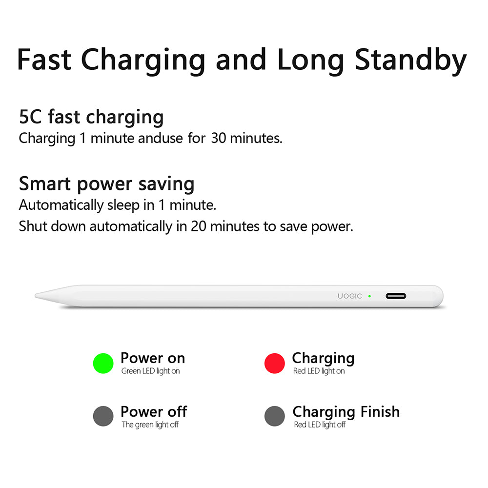 Touch Pen Techsuit AC10-CP za Apple iPad, Aktivna verzija, Bijela