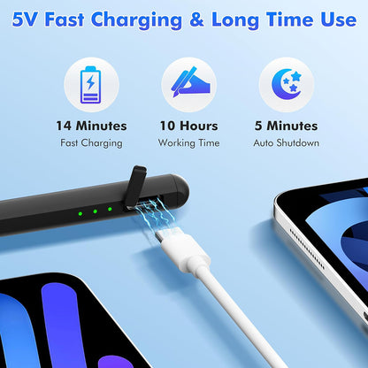 Touch Pen Techsuit AX10-T za Apple iPad, Aktivna verzija, Bijela