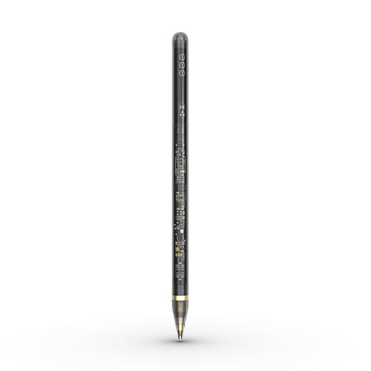 Touch Pen Techsuit C10 Pro za Apple iPad, Aktivna Verzija, Prozirno Crna