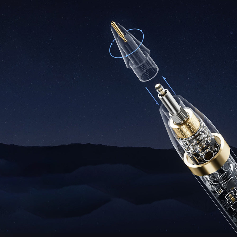 Touch Pen Techsuit C10 Pro za Apple iPad, Aktivna Verzija, Prozirno Crna