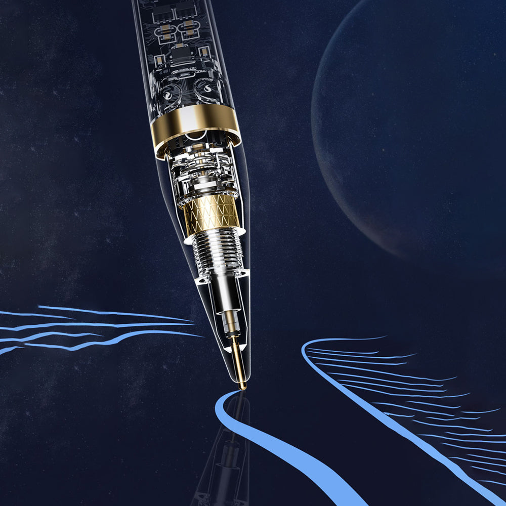 Touch Pen Techsuit C10 Pro za Apple iPad, Aktivna Verzija, Prozirno Crna