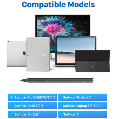 Touch Pen Techsuit C581-C za Microsoft Surface, Aktivna Verzija, Crna