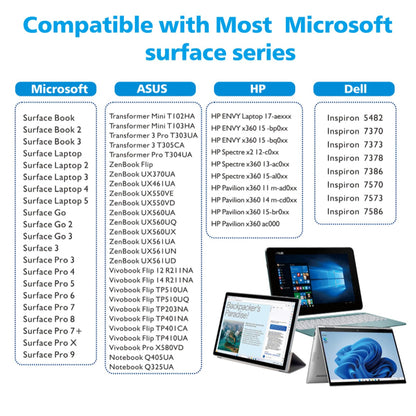 Touch Pen Techsuit F97 za Microsoft Surface, Aktivna Verzija, Crna