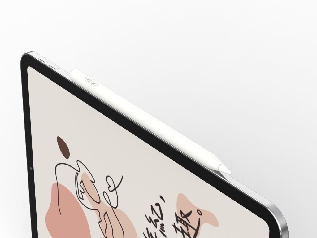 Touch Pen XO Design ST-05 za Apple iPad, Aktivna verzija, Bijela