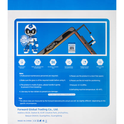 Touchscreen Forward Guard OCA za Apple iPad Pro 12.9 (2017), Crna