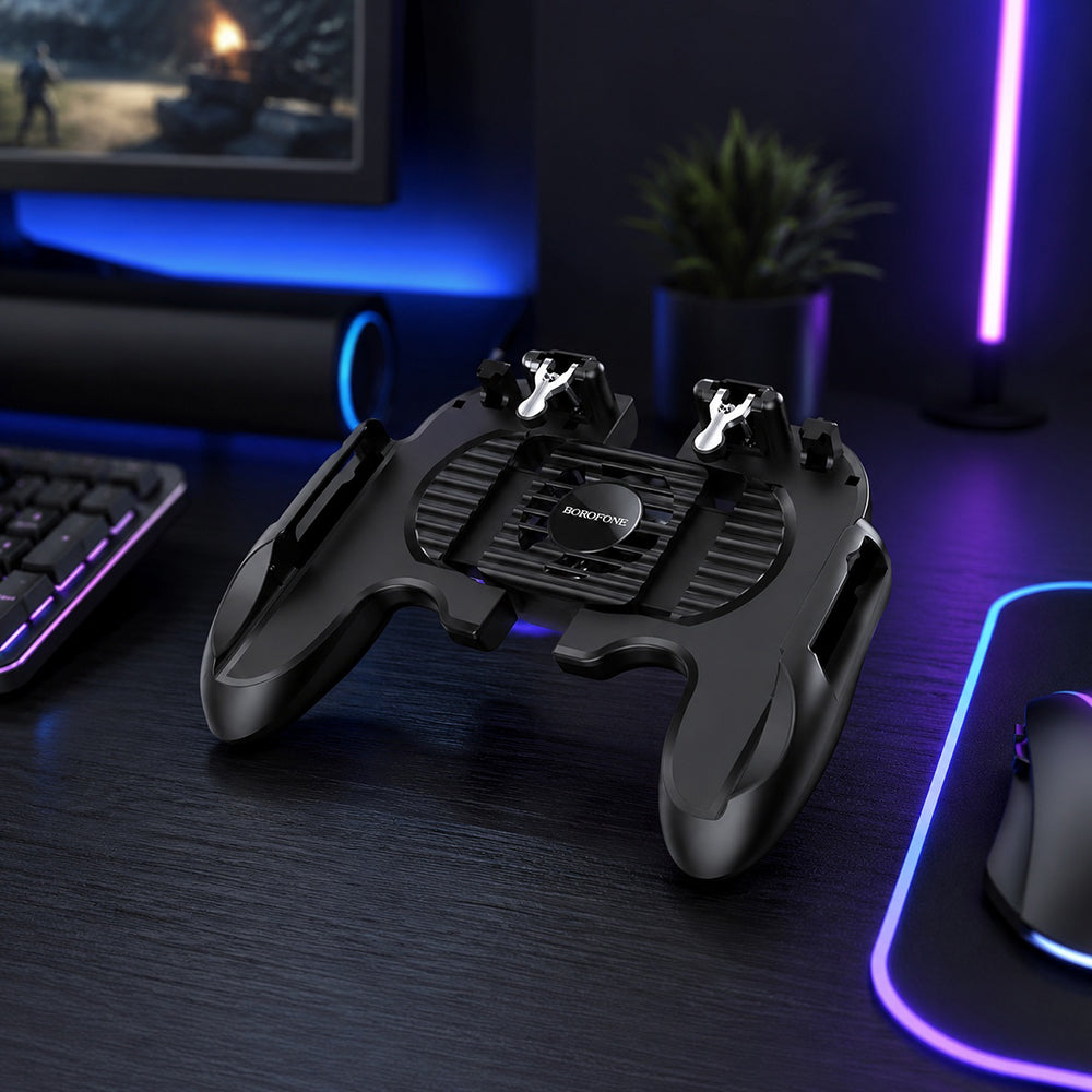 Borofone BG3 Warrior Gaming Trigger za Telefon 4.5inch - 6.7inch, Crna