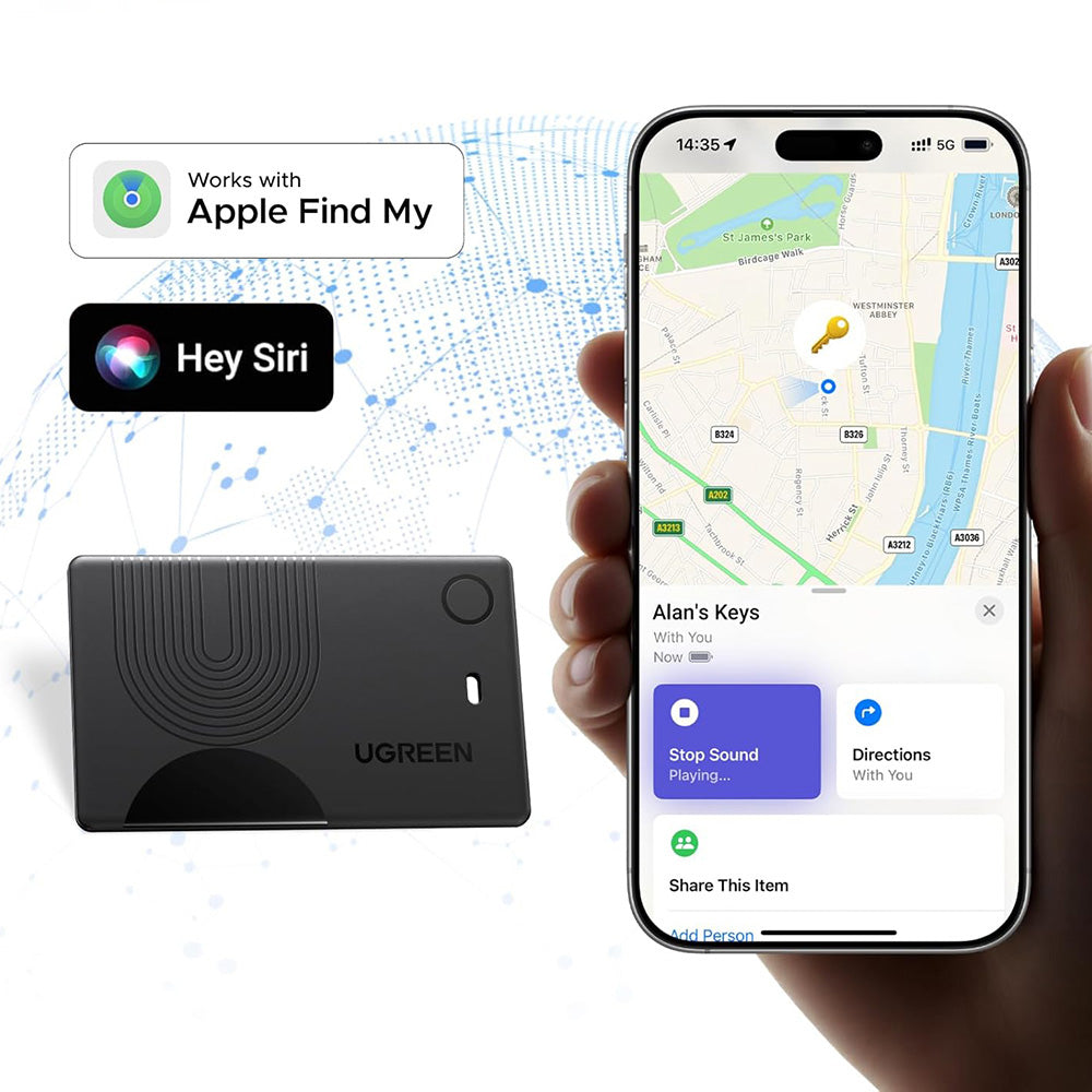 UGREEN SmartTag Smart Finder Slim 3 CM921 za iOS Series, Crna