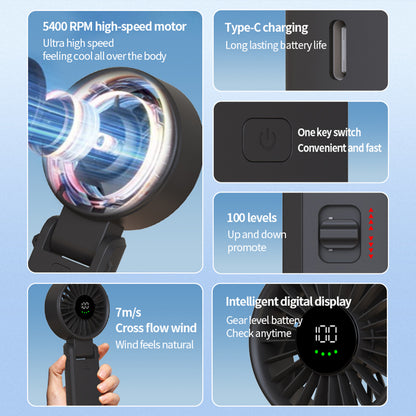 Prijenosni ventilator Techsuit A10, Crni