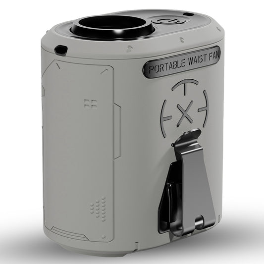 Prijenosni ventilator Techsuit Z14 s vanjskom baterijom 5000mAh, Sivi