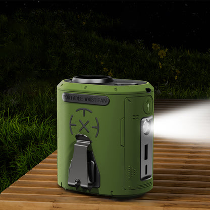 Prijenosni ventilator Techsuit Z14 s vanjskom baterijom 5000mAh, Sivi