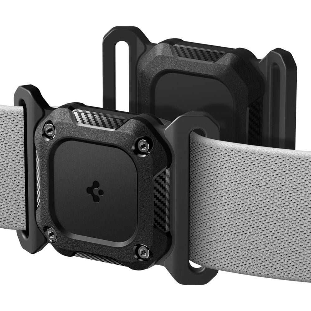 Spigen Tough Armor nosač za Apple AirTag na ogrlici kućnog ljubimca, Crni